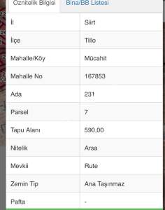 Siirt Tillo'da Satılık Çok Uygun Fiyatlı Villa Arsası 7