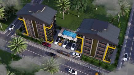 Antalya Döşemealtı'nda Lüx 1+1 Giriş Kat Butik Sitede 10