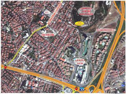 Acıbademde Arakat Koru Manzaralı 12+ M2 Net Satılık 3+1 3