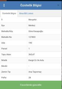 Nevşehir Göre Kasabası Kaya Odalı Satılık Ev 2