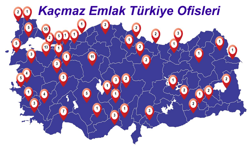 Kaçmaz Emlak Türkiye Ofisleri